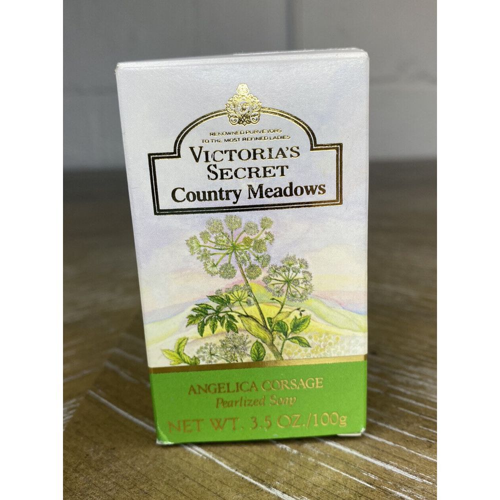 Vintage Victorias Secret Country Meadows Angelica Corsage Pearlized Bar Soap